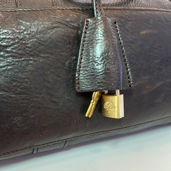 Vintage Mulberry Bayswater grained leather tote bag - Picture 10 of 11